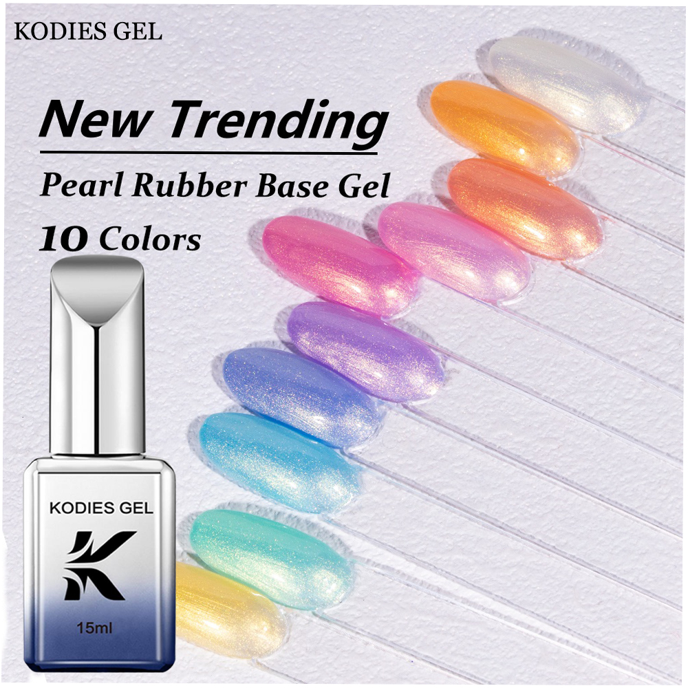 Nail Art Chrome - KODIES GEL Pearl Rubber Base Gel