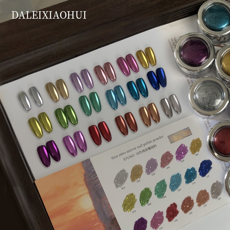 Nail Art Chrome - Nail Magic Mirror Powder Multicolor Metal