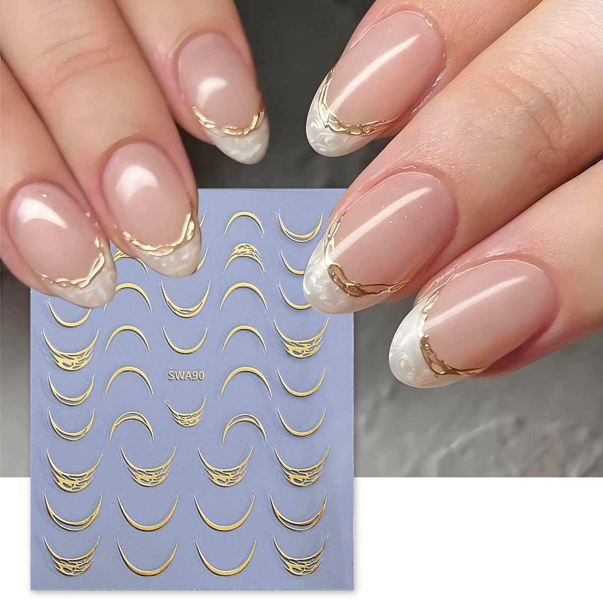 1pcs 3D Sparkle Gilding French – Nail Art Leopard Bewertung und Preis