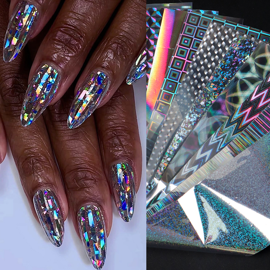 10pcs Holographic Chrome Silve – Nail Art Chrome Bewertung und Preis
