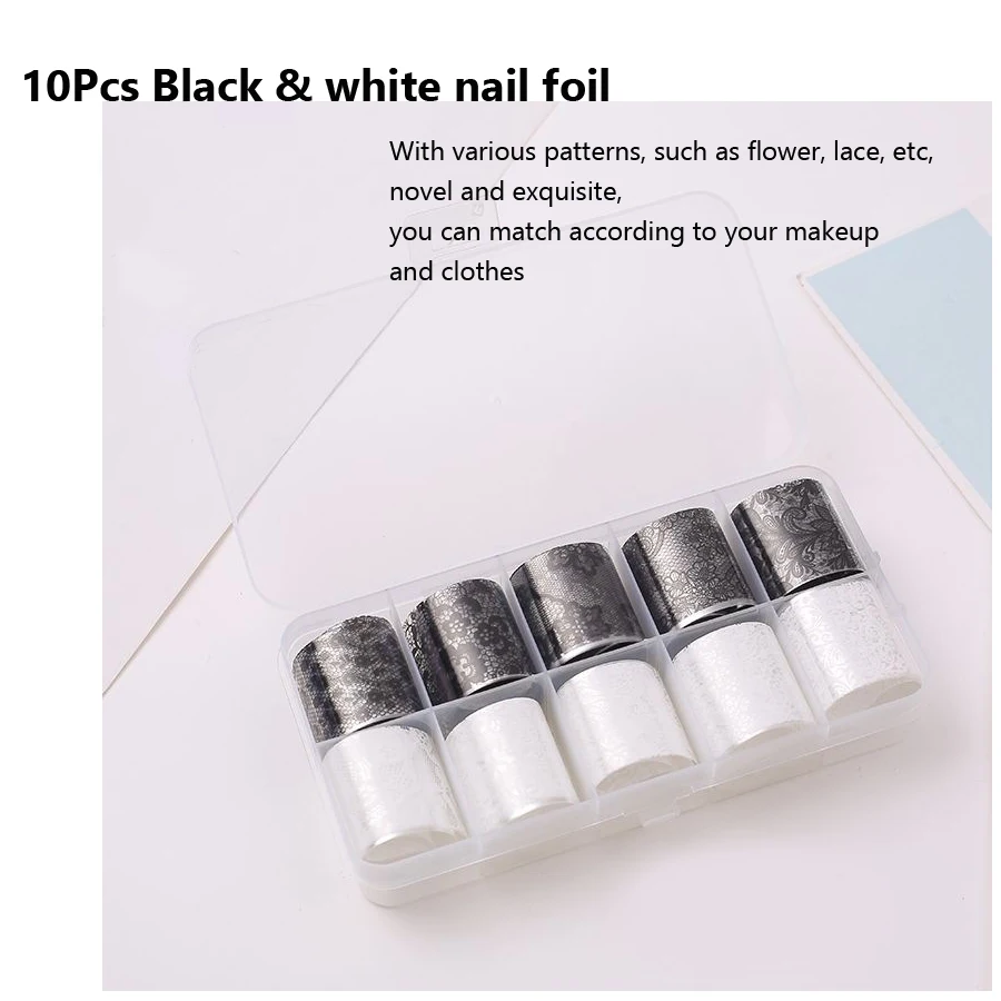 10 Rolls 2.5*60cm New Black Wh – Nail Art Leopard Bewertung und Preis