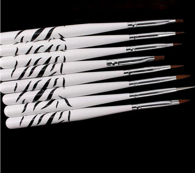8 Pcs/Set Nail Art Design Brus – Nail Art Zebra Design Bewertung und Preis
