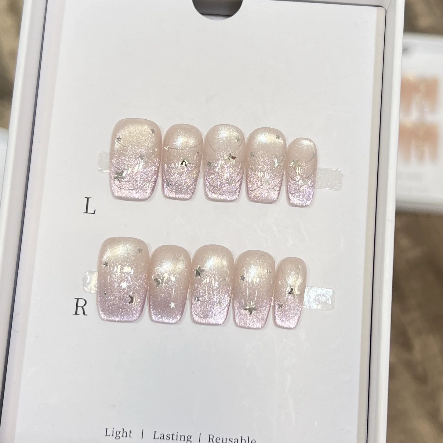 10Pcs Sweet Mid-length Ballet  – Nail Art Love Bewertung und Preis