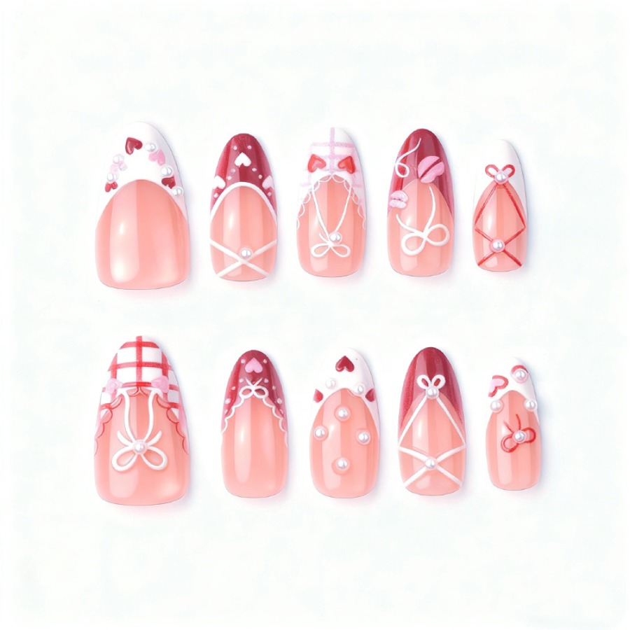30 Valentine's Day French Almo – Nail Art Love Bewertung und Preis