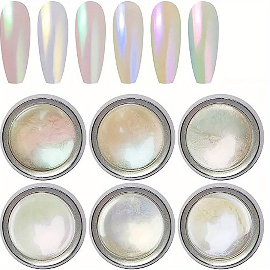 1 Set White Chrome Powder Pear – Nail Art Chrome Bewertung und Preis