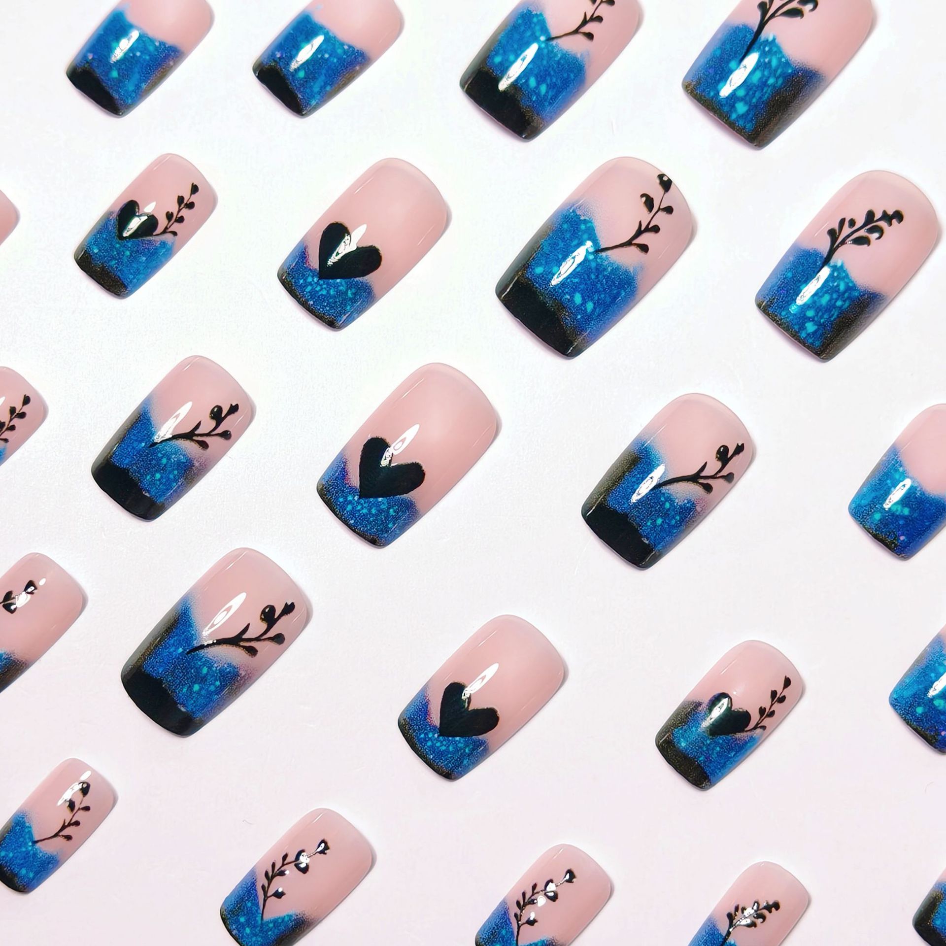 24PC European and American Fas – Nail Art Love Bewertung und Preis