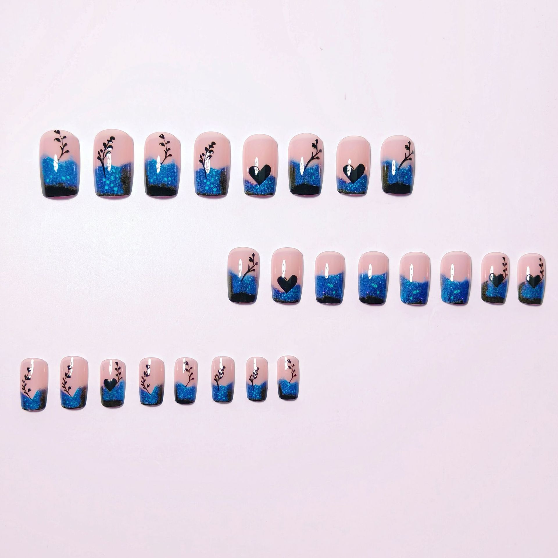 24PC European and American Fas – Nail Art Love Bewertung und Preis