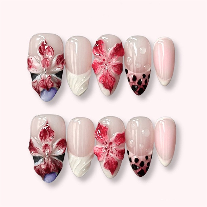 24pcs Leopard Print Brown Nail – Nail Art Leopard Bewertung und Preis