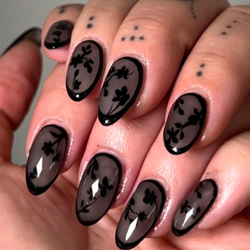 24pcs Leopard Print Brown Nail – Nail Art Leopard Bewertung und Preis
