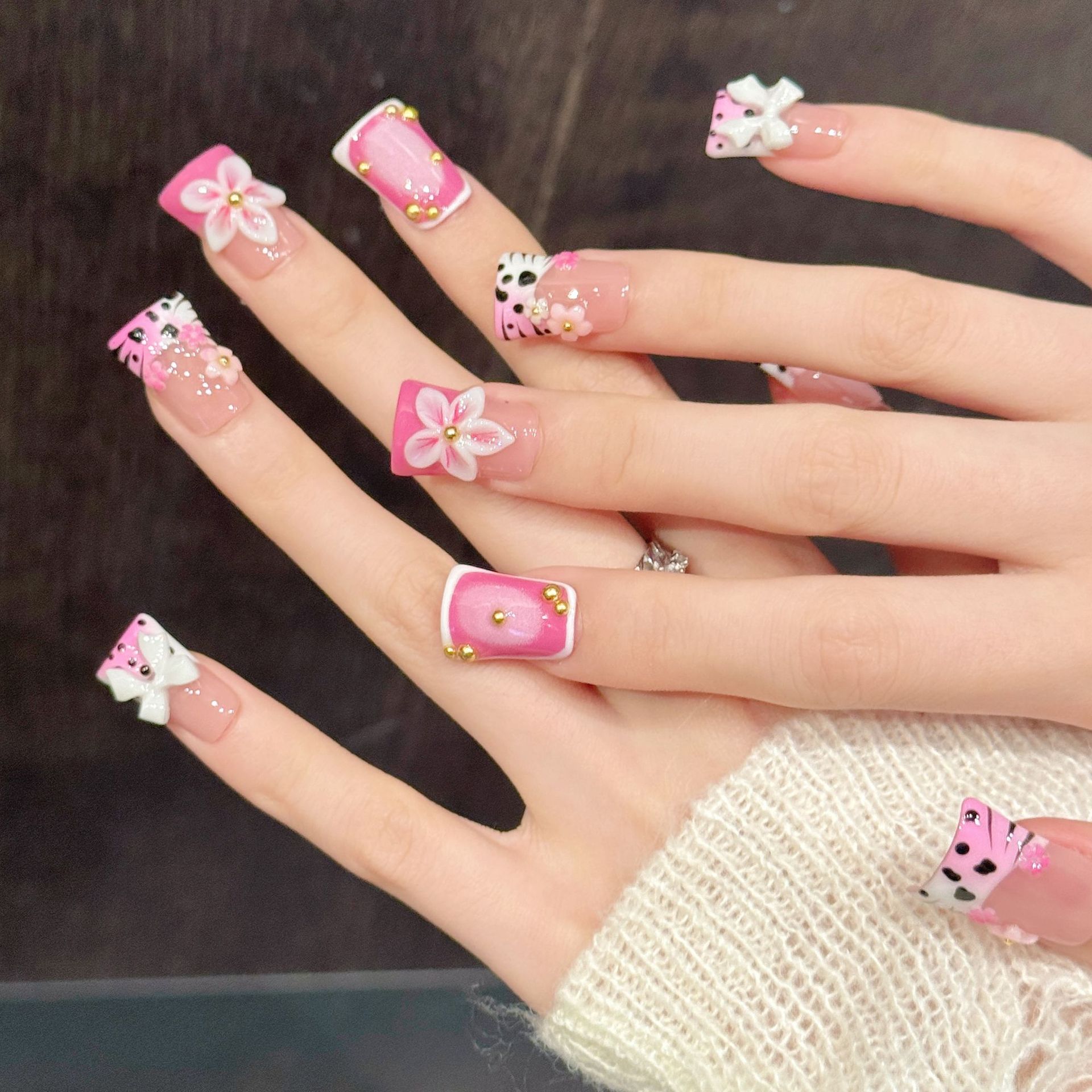 10pcs Pure Hand Pressed Duck N – Nail Art Leopard Bewertung und Preis
