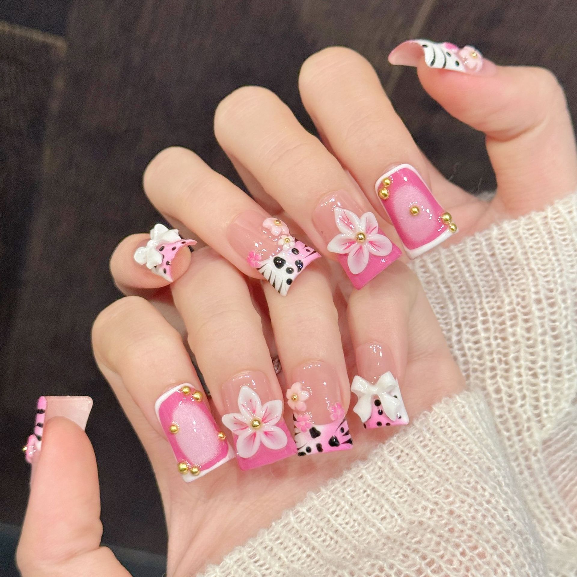 10pcs Pure Hand Pressed Duck N – Nail Art Leopard Bewertung und Preis