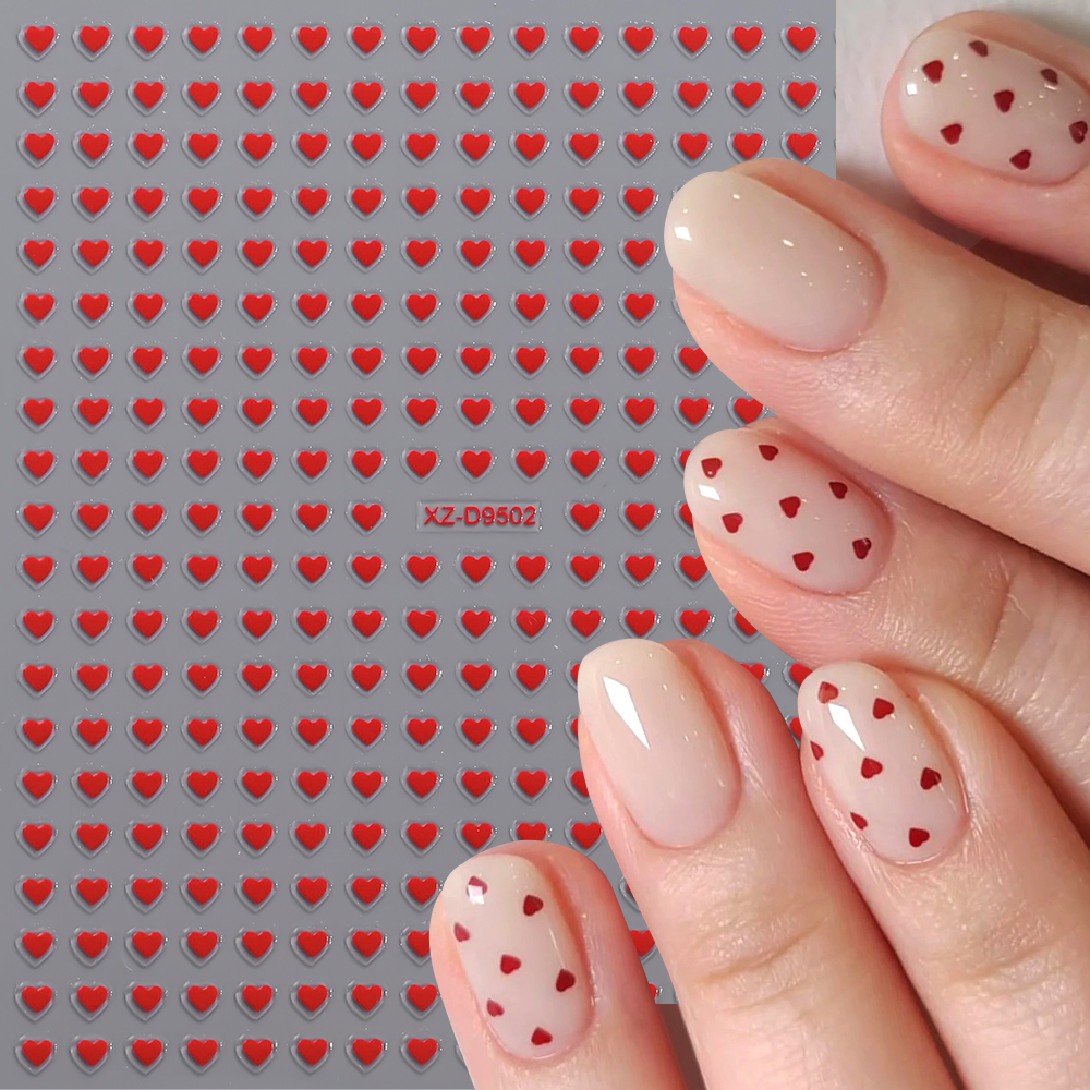 8pc 3D Mixed Color Heart Nail  – Nail Art Leopard Bewertung und Preis