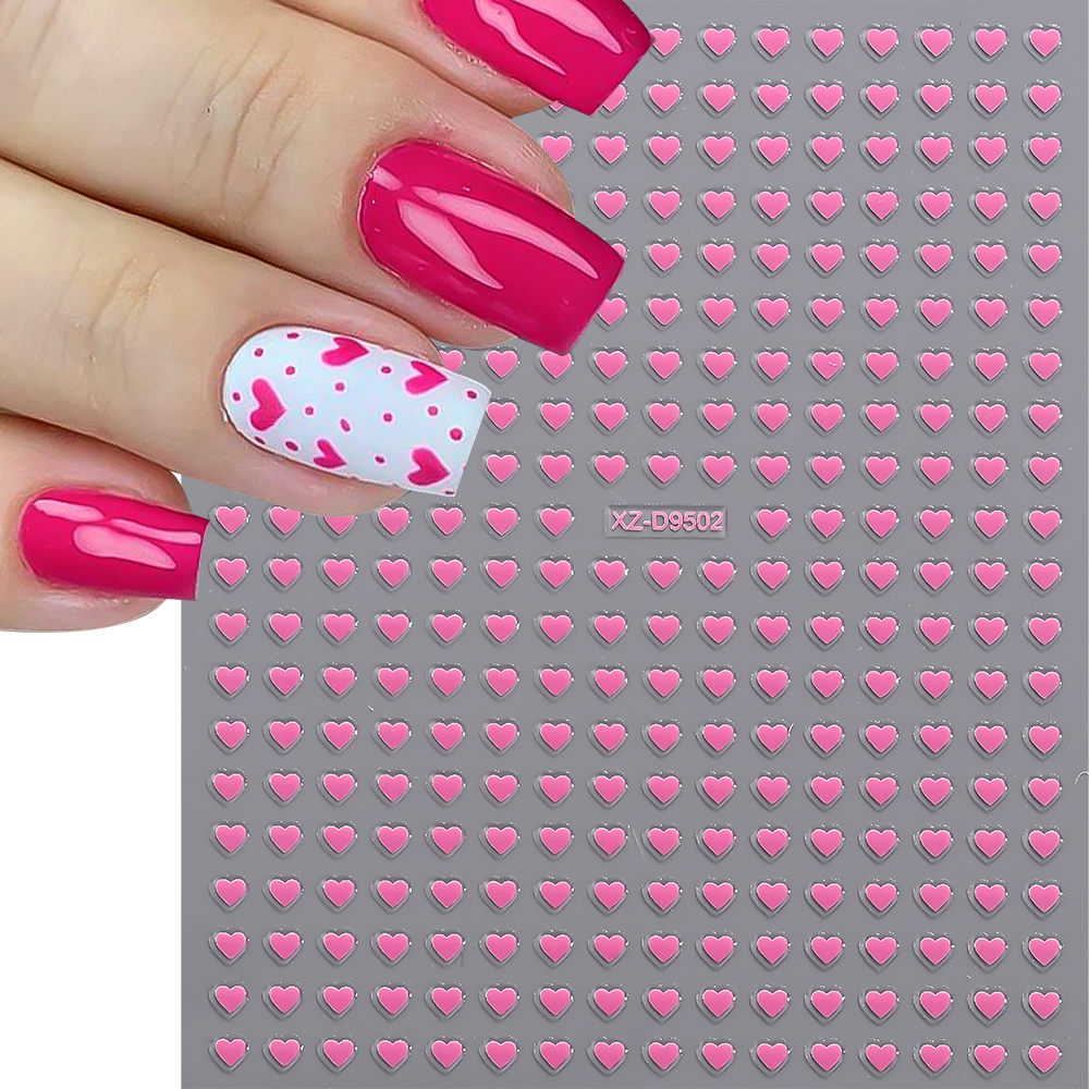 8pc 3D Mixed Color Heart Nail  – Nail Art Leopard Bewertung und Preis