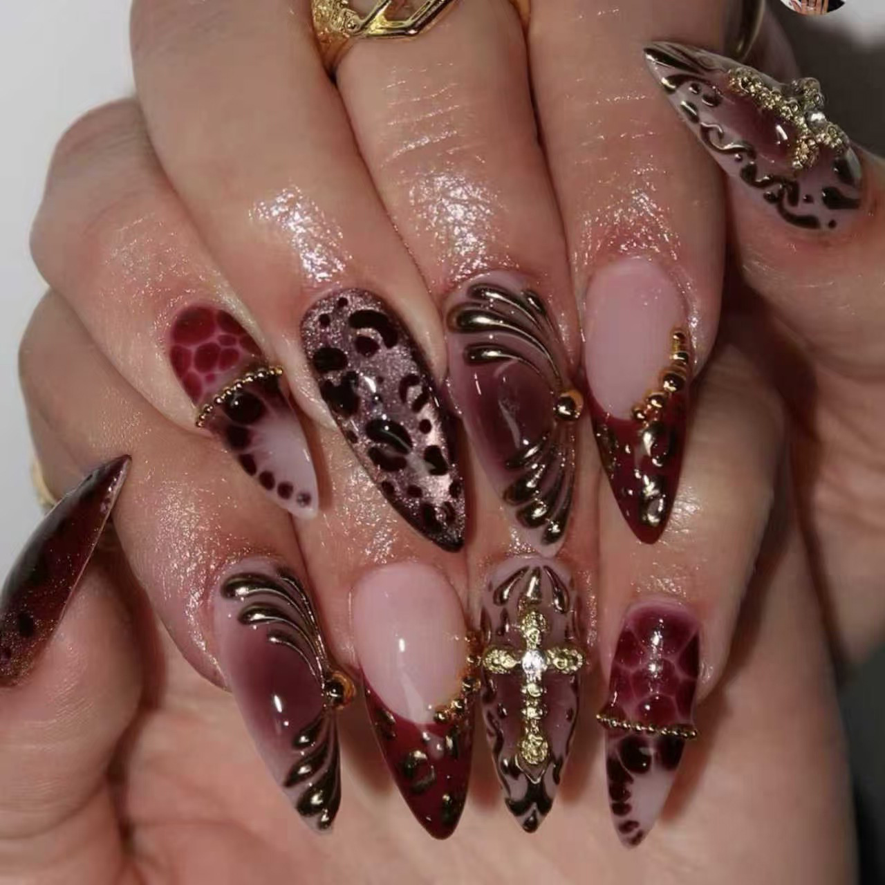 Medium fake nails for women gr – Nail Art Leopard Bewertung und Preis