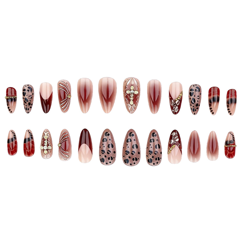 Medium fake nails for women gr – Nail Art Leopard Bewertung und Preis