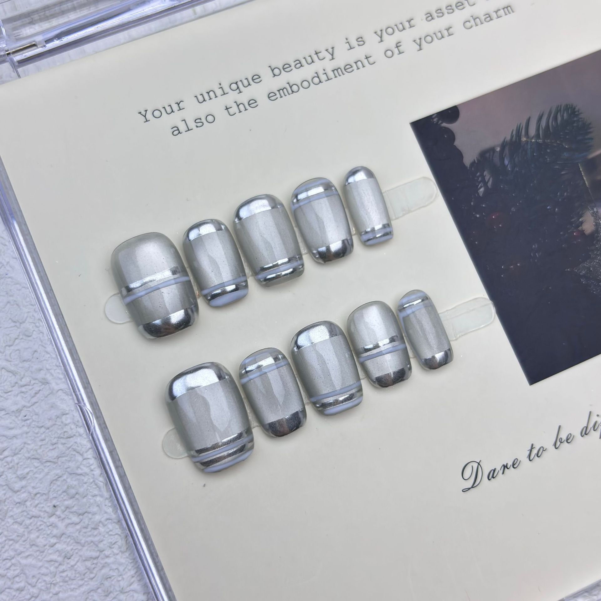 10pcs Aurora Chrome Press on N – Nail Art Chrome Bewertung und Preis