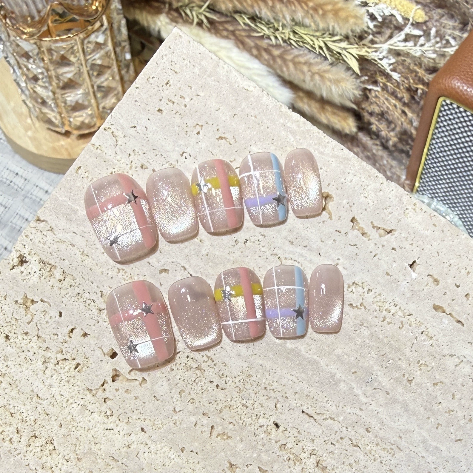 10pcs Aurora Chrome Press on N – Nail Art Chrome Bewertung und Preis