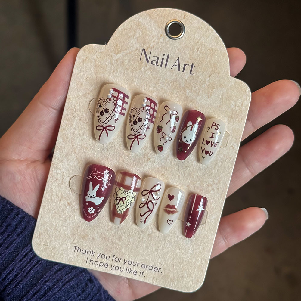 24pcs Cute Little Rabbit Straw – Nail Art Love Bewertung und Preis
