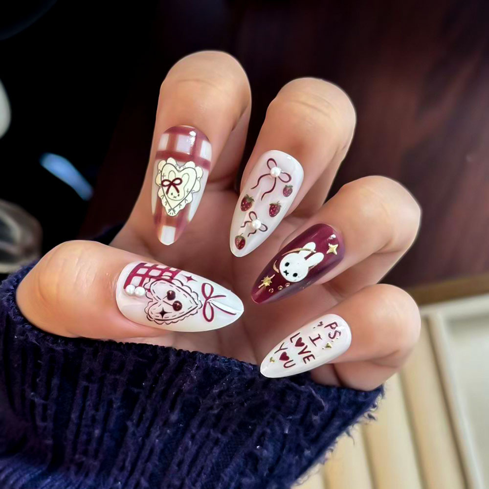 24pcs Cute Little Rabbit Straw – Nail Art Love Bewertung und Preis