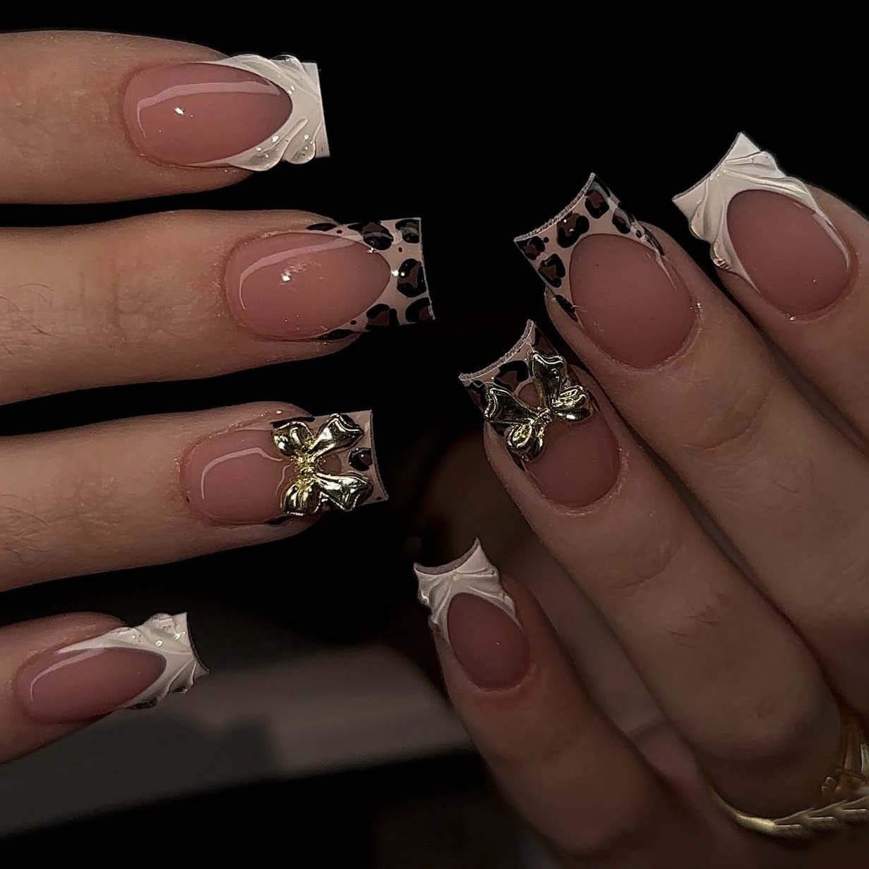 Short square fake nails for wo – Nail Art Leopard Bewertung und Preis