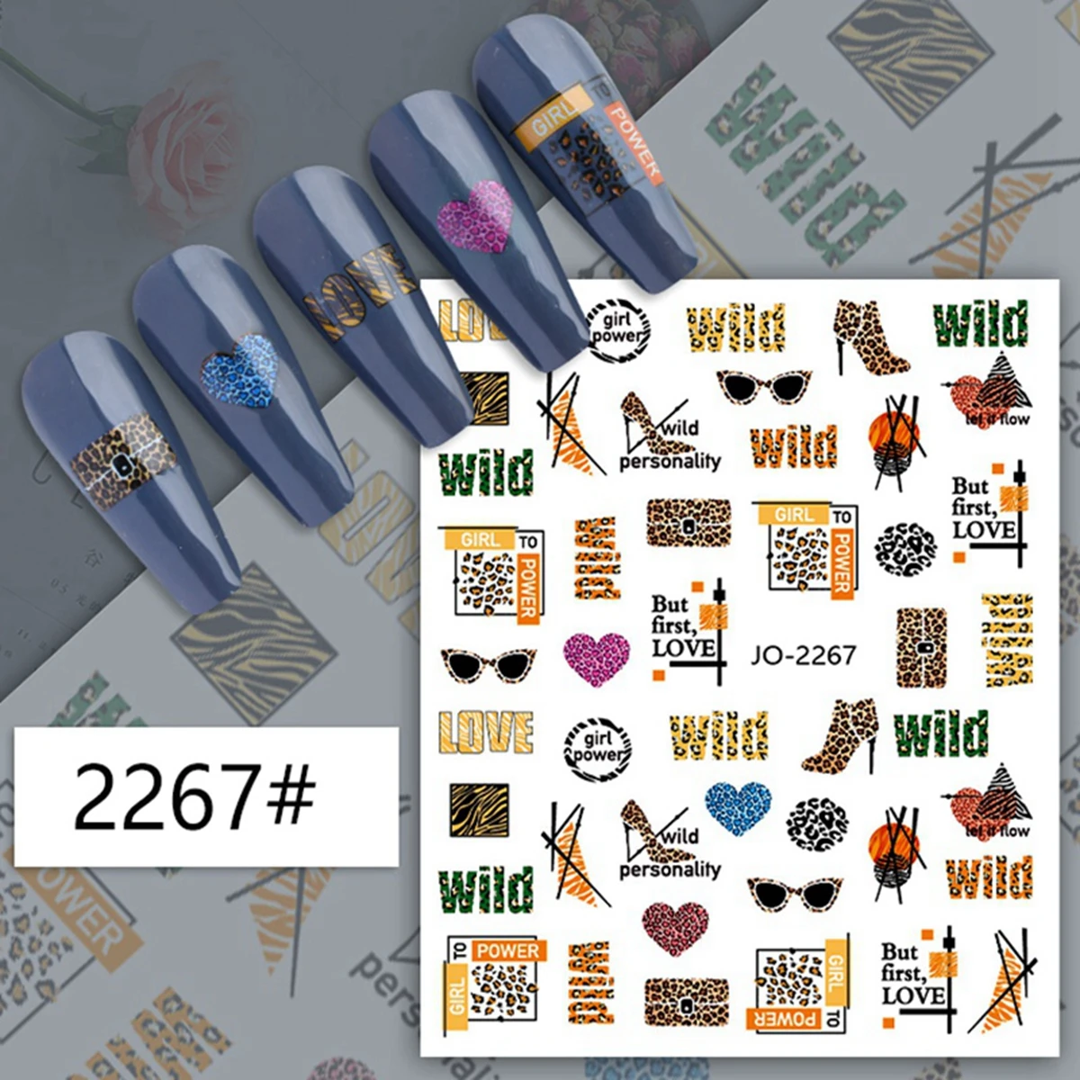 Leopard Print Series Nail Art  – Nail Art Zebra Design Bewertung und Preis