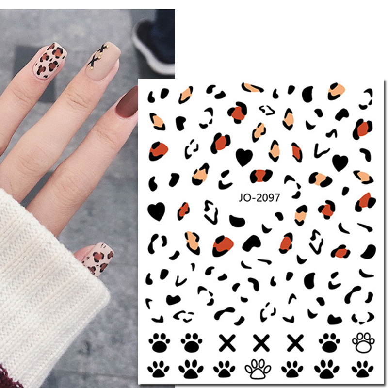 Nail Art 3d Decals Pink Blue B – Nail Art Leopard Bewertung und Preis