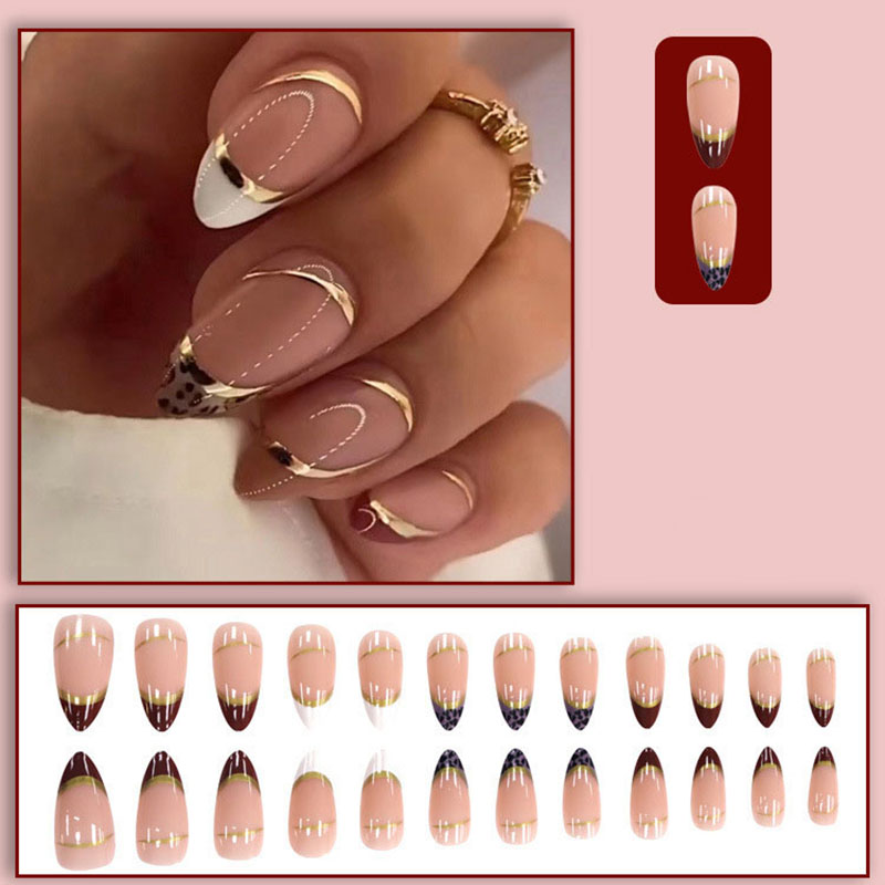 Medium fake nails for women gi – Nail Art Leopard Bewertung und Preis
