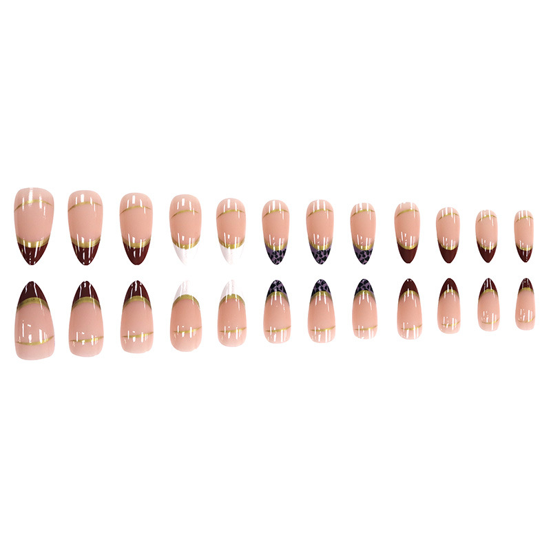 Medium fake nails for women gi – Nail Art Leopard Bewertung und Preis