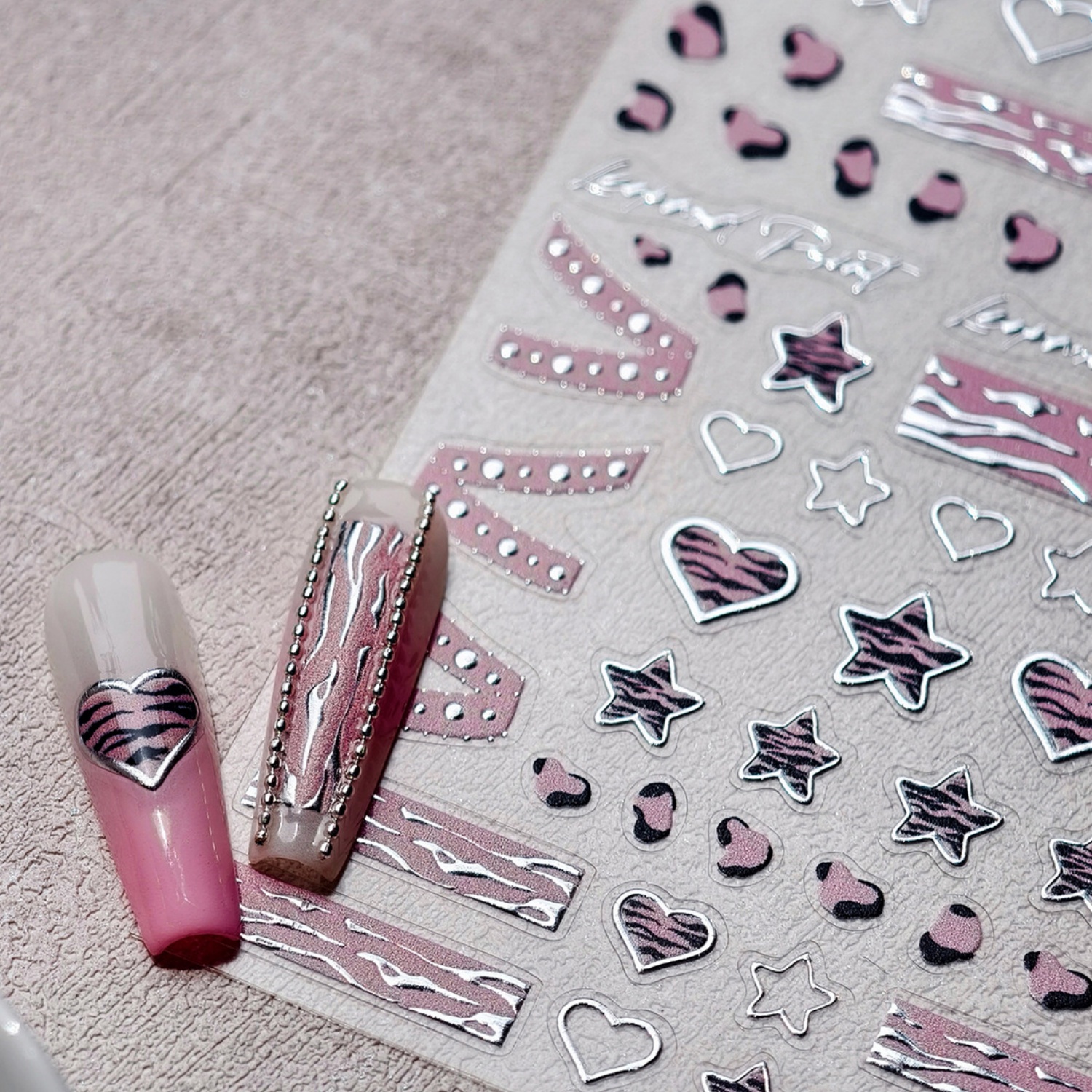 Punk Pink Leopard Print Love H – Nail Art Leopard Bewertung und Preis