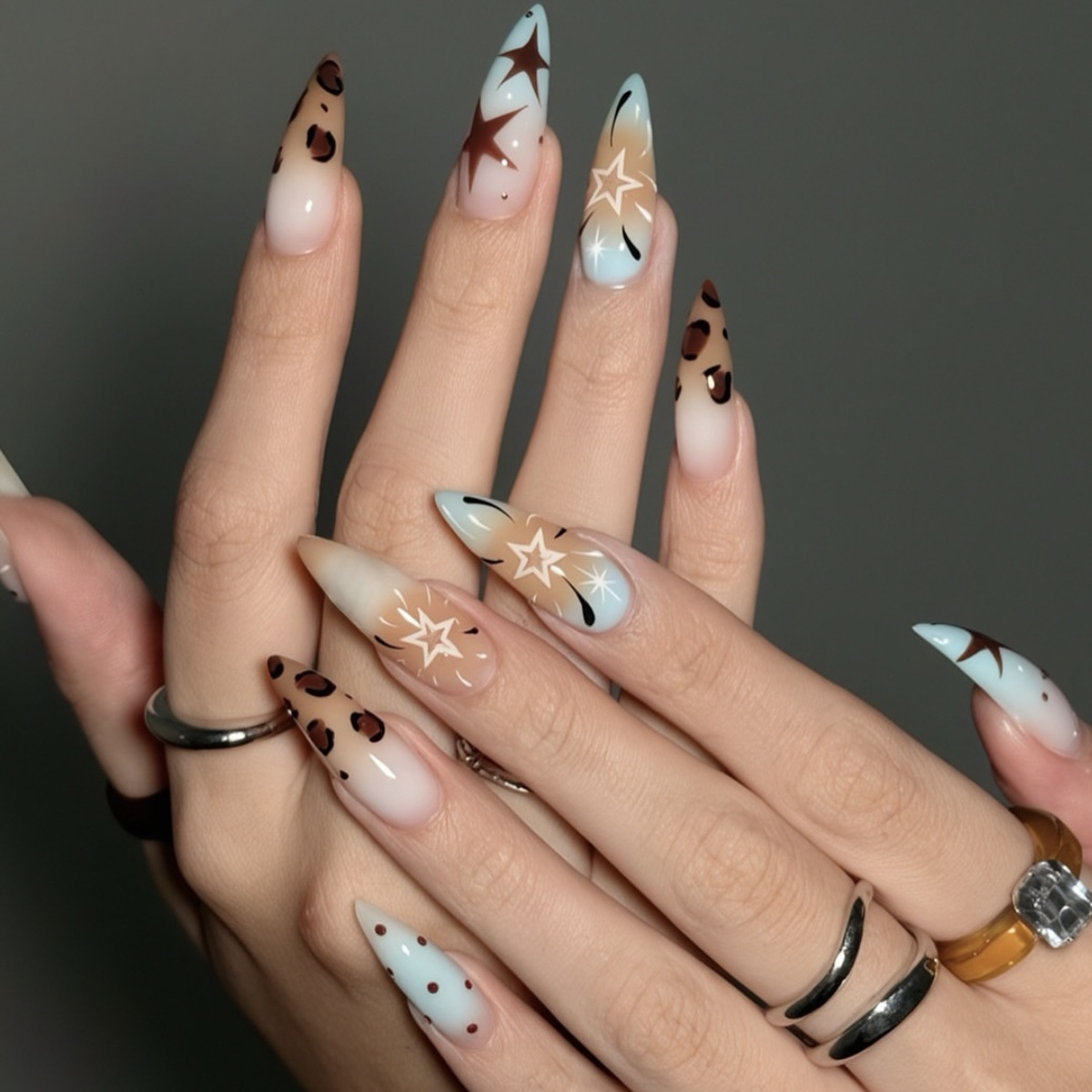 Wear almond shaped nail plates – Nail Art Leopard Bewertung und Preis
